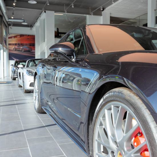 Prosjektbilde fra Porsche Center i Porsgrunn