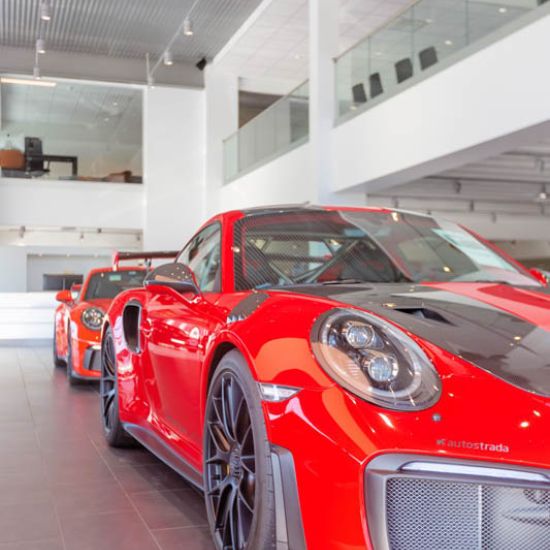 Prosjektbilde fra Porsche Center i Porsgrunn